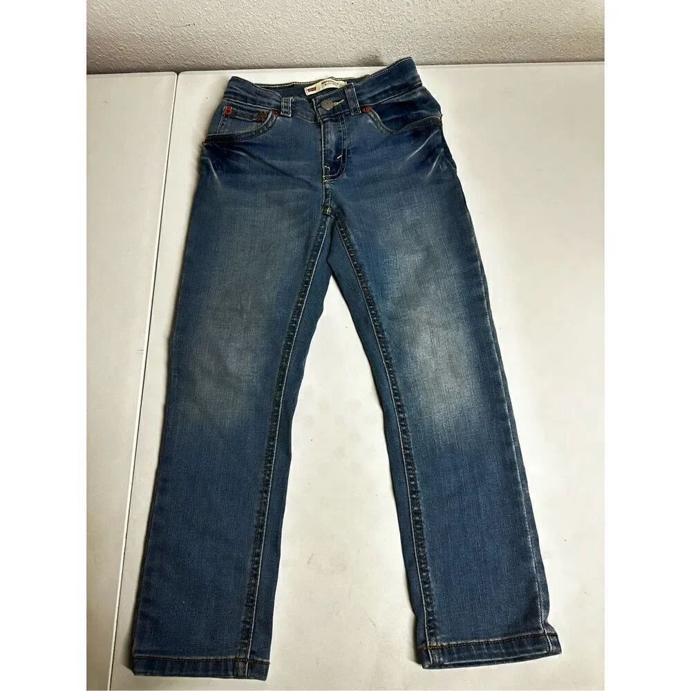 Levi’s 511 Perfomance Slim Jeans Boys Size 5-6 Blue Ajustable Waist